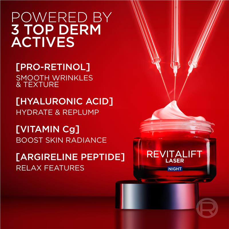 Load image into Gallery viewer, L'Oreal Paris Revitalift Laser x3 Night Cream Mask 50ml
