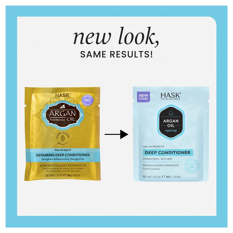 Load image into Gallery viewer, Hask Argan Oil Repairing Deep Conditioning Treatment 50g
