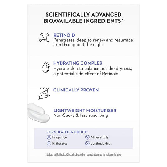 Olay Regenerist Retinol 24 Night Face Cream Moisturiser Fragrance Free 50g