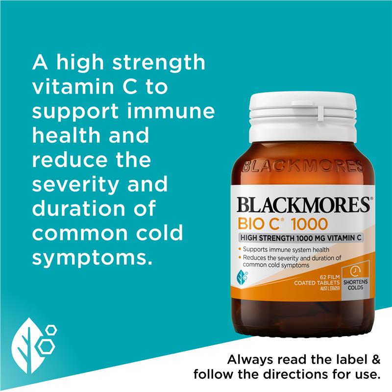 Load image into Gallery viewer, Blackmores Bio C 1000mg 62 Tablets
