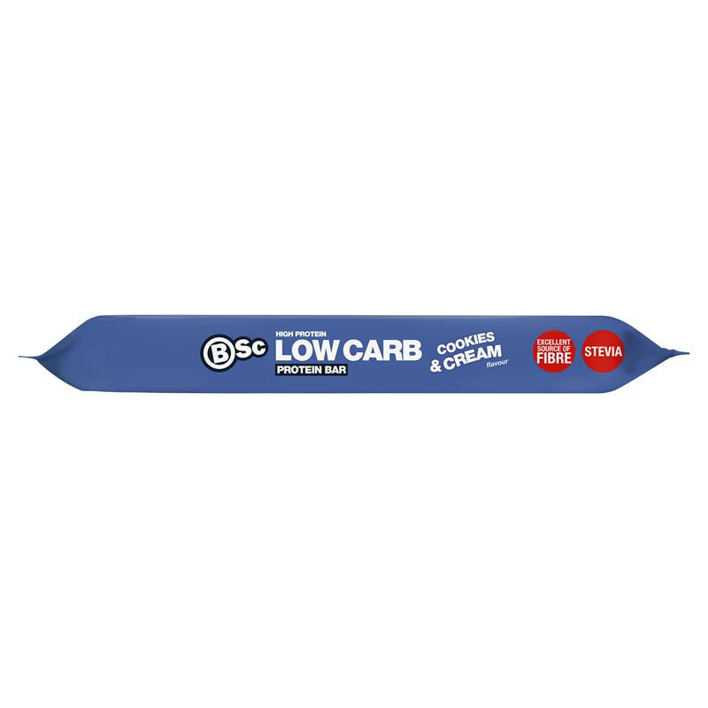 Load image into Gallery viewer, BSc High Protein Low Carb Bar Cookies &amp; Cream 60g
