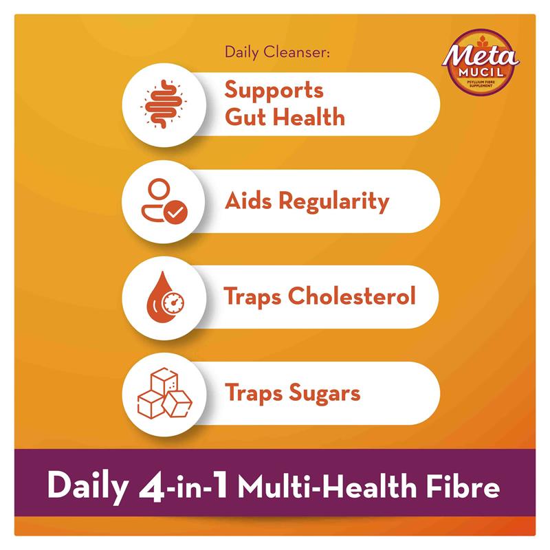 Load image into Gallery viewer, Metamucil Fibre Supplement Smooth Texture Lemon-Lime Flavour 72 doses 425g
