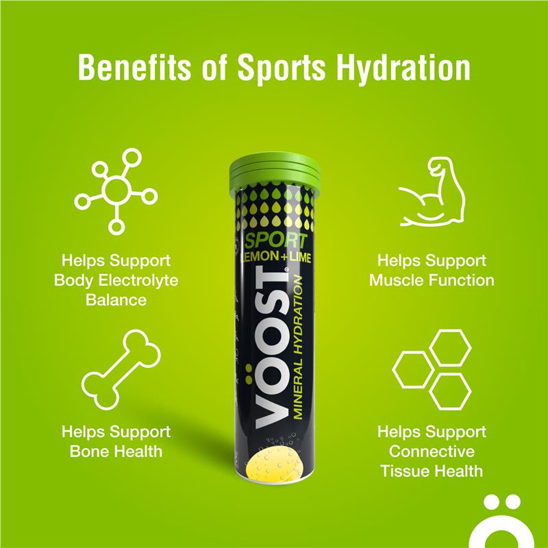 Load image into Gallery viewer, Voost Sport Lemon &amp; Lime Effervescent 10 Tablets
