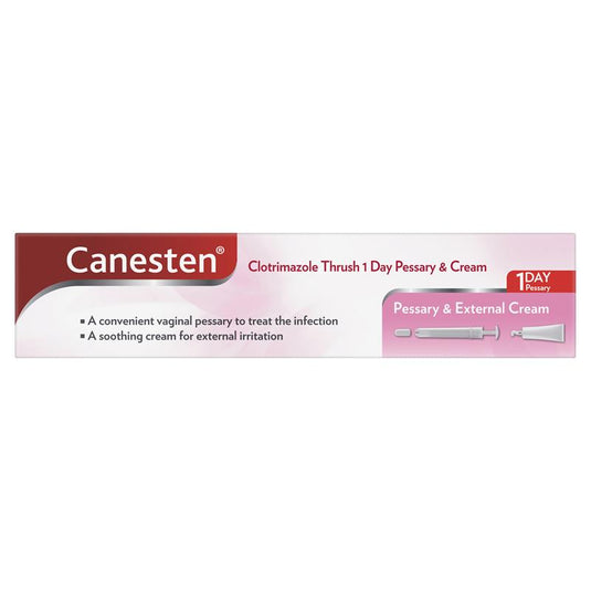 Canesten 1 Day Thrush Treatment Pessary & External Cream - Clotrimazole (S3)