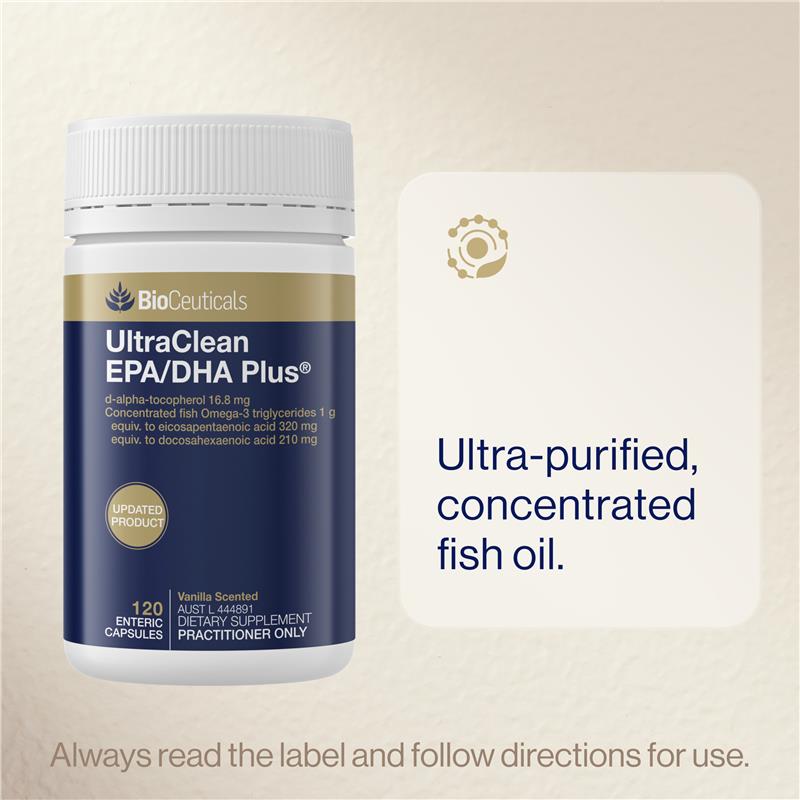 Load image into Gallery viewer, BioCeuticals UltraClean EPA/DHA Plus® 120 Capsules
