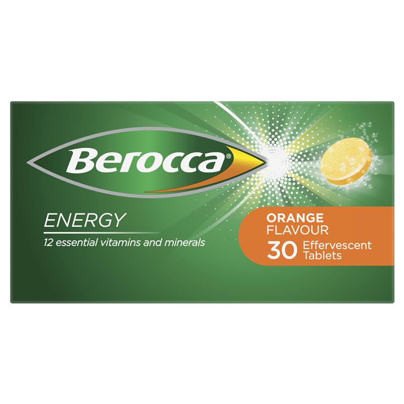 Load image into Gallery viewer, Berocca Energy Orange 30 Effervescent Tablets
