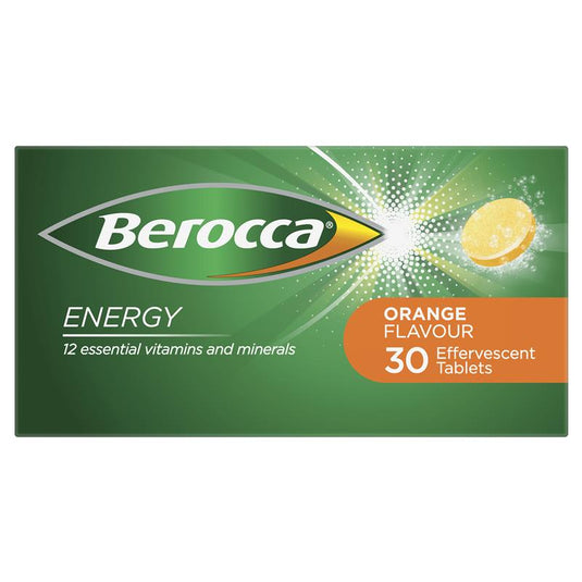 Berocca Energy Orange 30 Effervescent Tablets