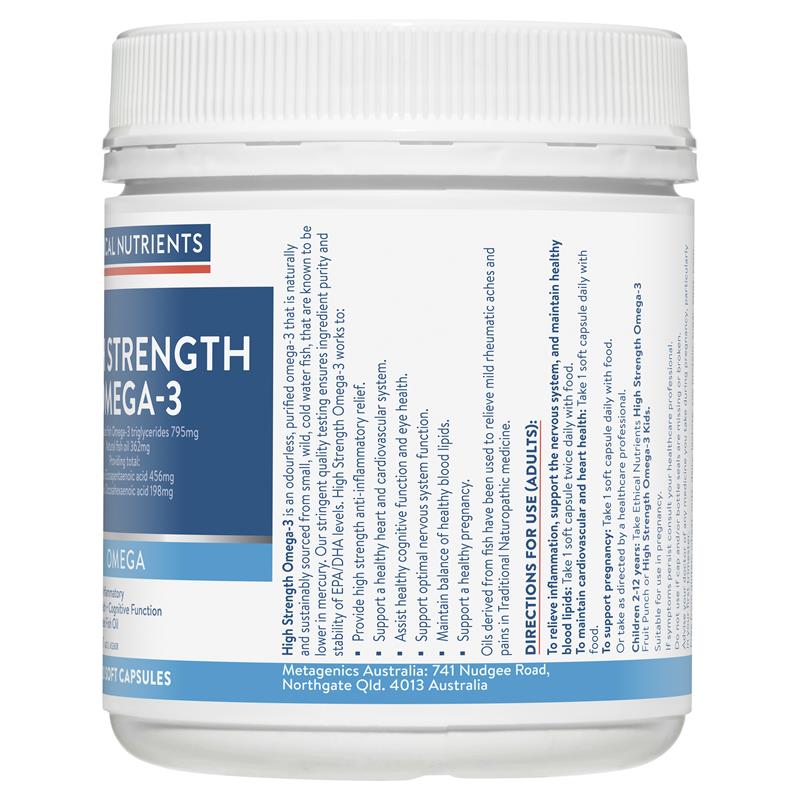 Load image into Gallery viewer, Ethical Nutrients High Strength Omega-3 120 Capsules
