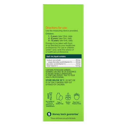 Brauer Kids Liquid Vitamin C 100ml