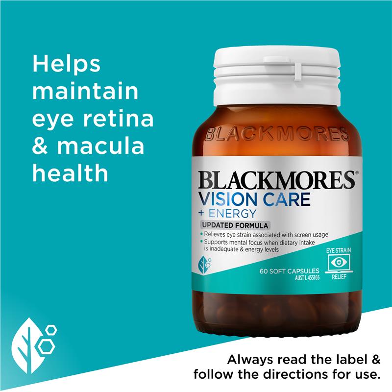 Load image into Gallery viewer, Blackmores Vision Care + Energy 60 Capsules
