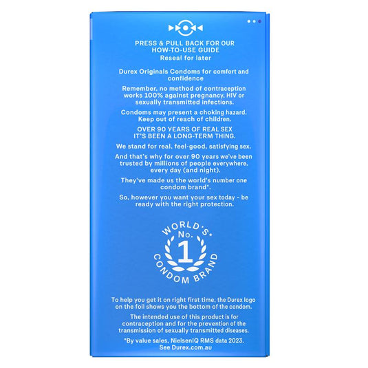 Durex Regular Condoms Original 30 Pack