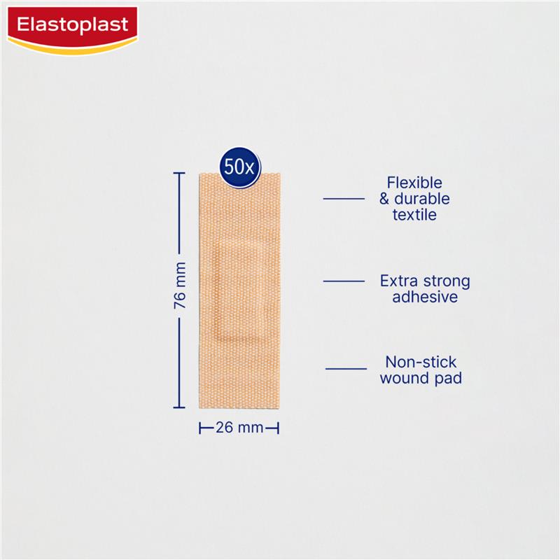 Load image into Gallery viewer, Elastoplast Extra Tough Fabric Strips 50 Pack
