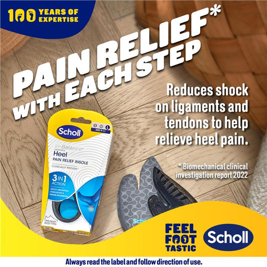 Scholl In Balance Heel and Ankle Orthotic Insole Large