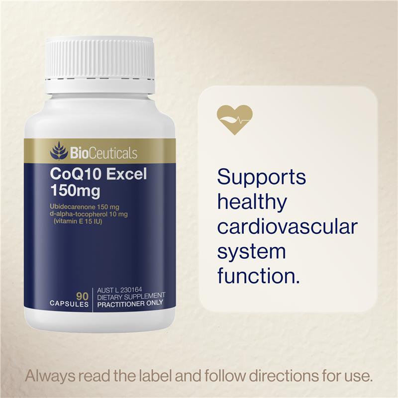 Load image into Gallery viewer, Bioceuticals CoQ10 Excel 150mg 90 Softgel Capsules
