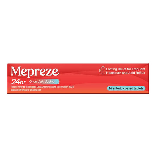 Mepreze 24Hr 20mg 14 Tablets