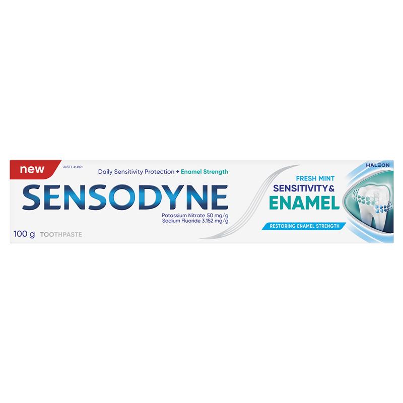 Load image into Gallery viewer, Sensodyne Toothpaste Sensitivity &amp; Enamel Fresh Mint 100g
