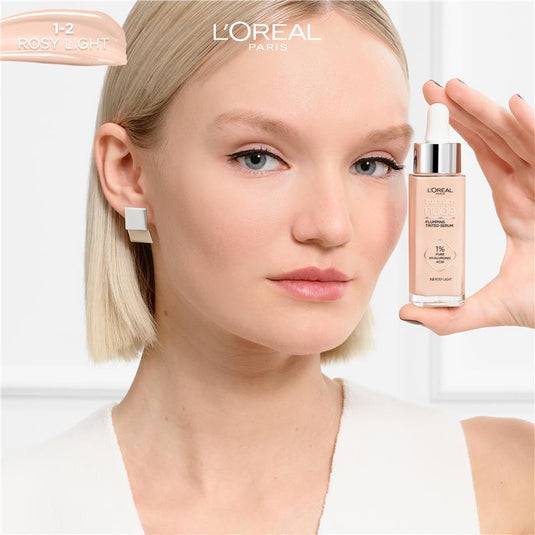 L'Oreal Paris True Match Nude Plumping Tinted Serum 1-2 Rosy Light