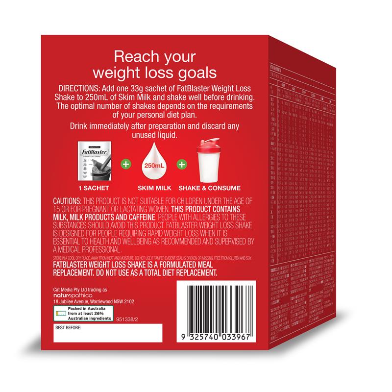 Load image into Gallery viewer, Fatblaster Weight Loss Shake Variety Pack 14 x 33g
