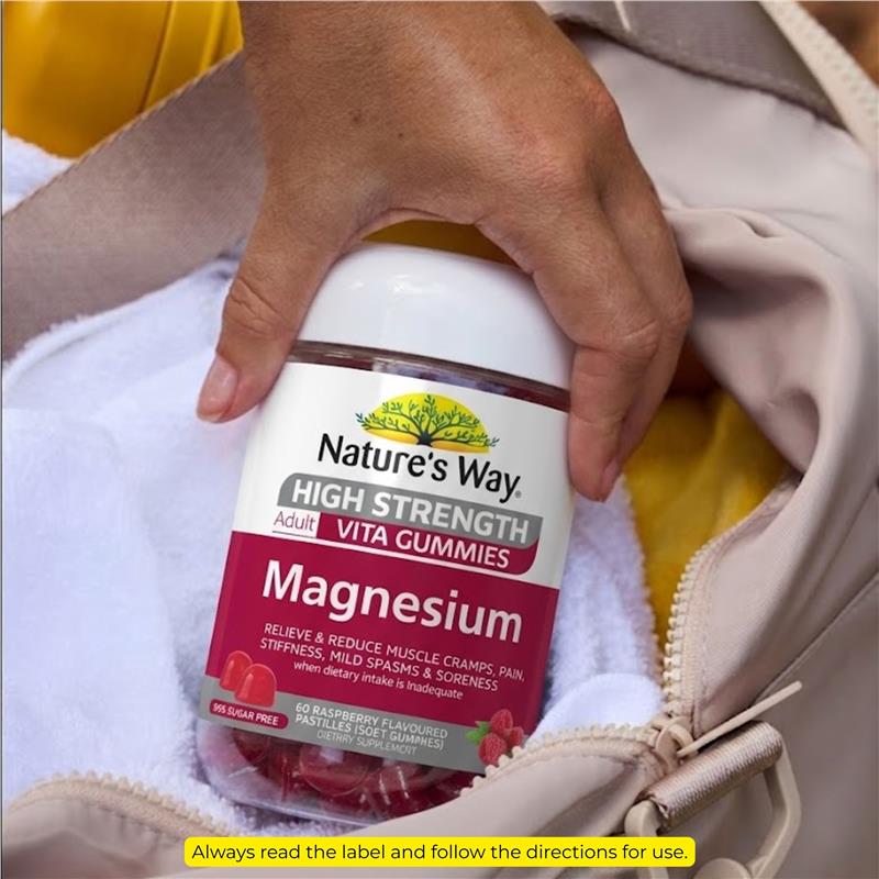 Load image into Gallery viewer, Nature's Way Adult Vita Gummies High Strength Magnesium 60 Pastilles
