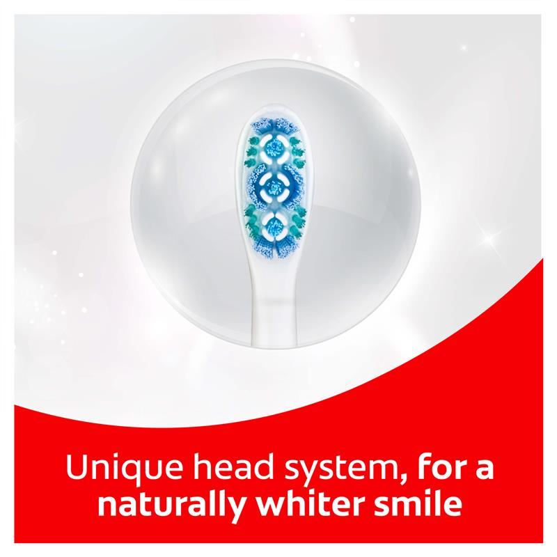 Load image into Gallery viewer, Colgate 360 Optic White Power toothbrush Medium with vibrating &amp; polishing bristles
