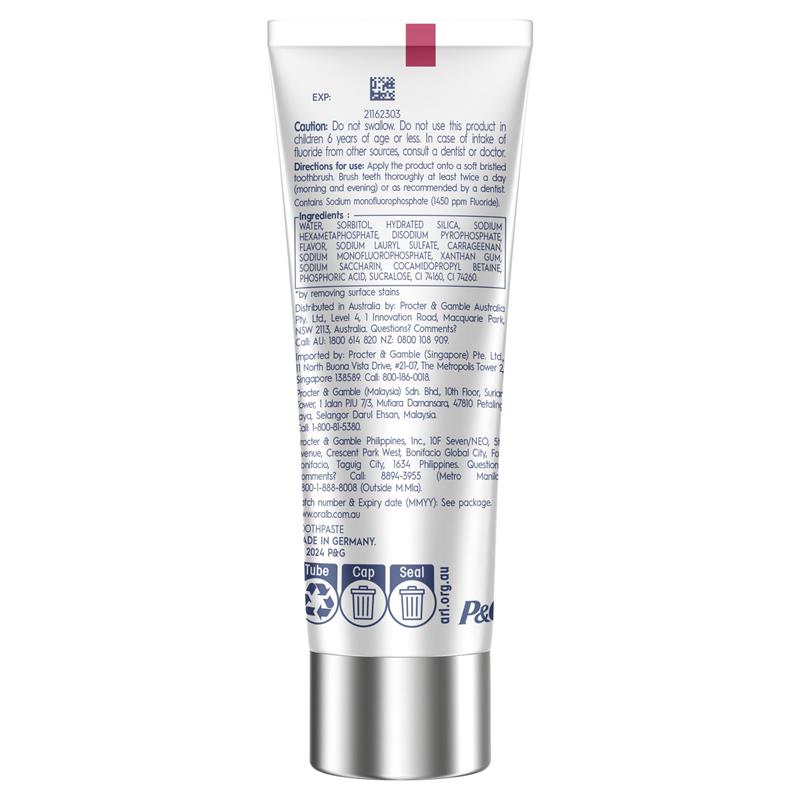 Load image into Gallery viewer, Oral B Toothpaste 3D White Intensive Whitening Diamond Clean 94g
