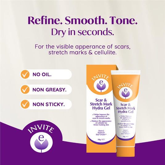 Invite E Scar & Stretch Mark Gel 50g