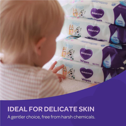 Babylove Water Wipes (80 X 3) 240 Pack