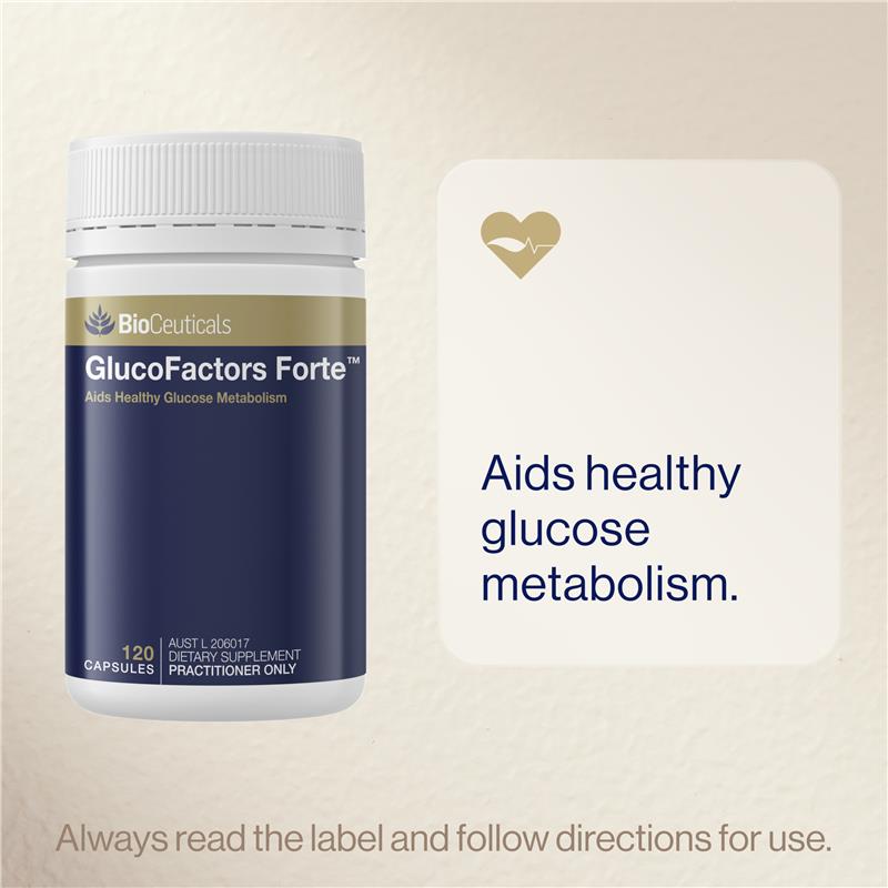 Load image into Gallery viewer, BioCeuticals GlucoFactors Forte 120 Capsules
