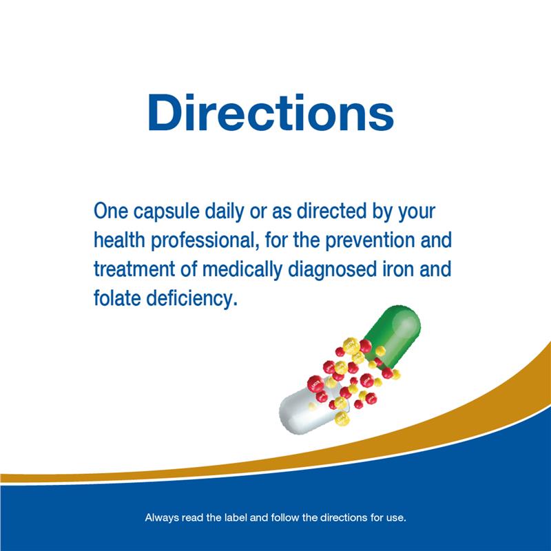 Load image into Gallery viewer, Fefol Iron and Folic Acid 60 Capsules
