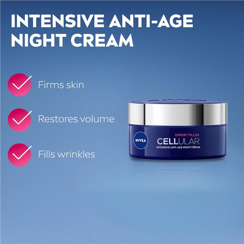 Load image into Gallery viewer, NIVEA Cellular Expert Filler Intensive Anti-Age Night Cream 50ml
