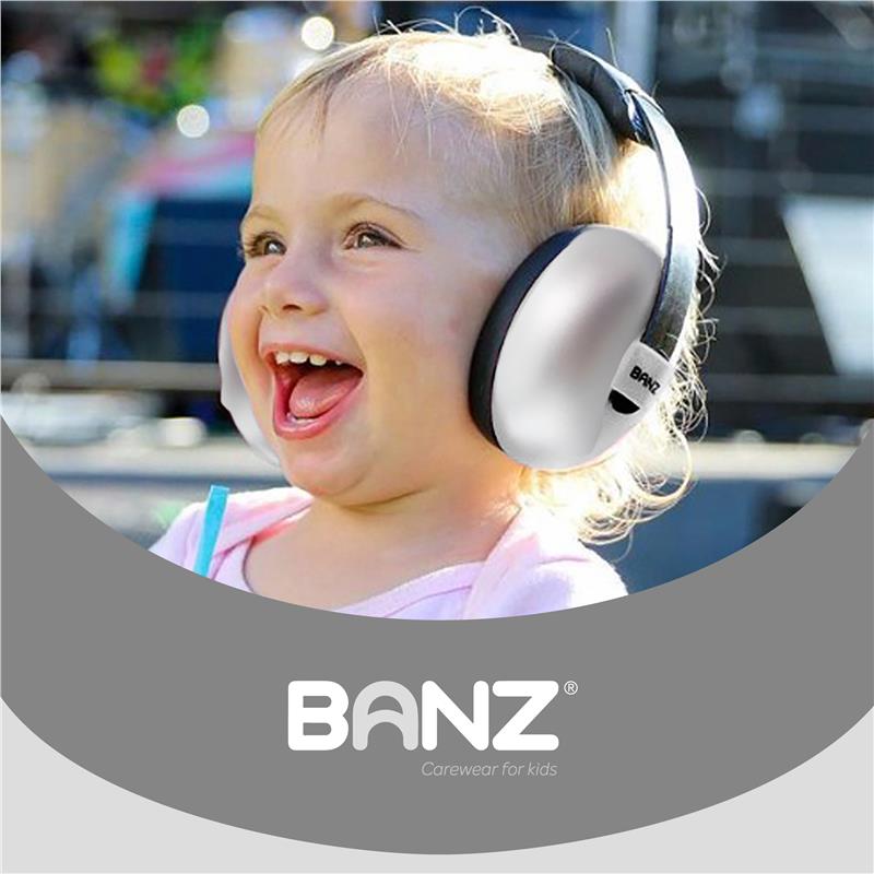 Load image into Gallery viewer, Banz Ear Muffs Mini 3+ Months to 2 Years Silver
