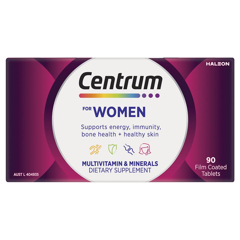 Load image into Gallery viewer, Centrum For Women 90 Tablets Exclusive Size
