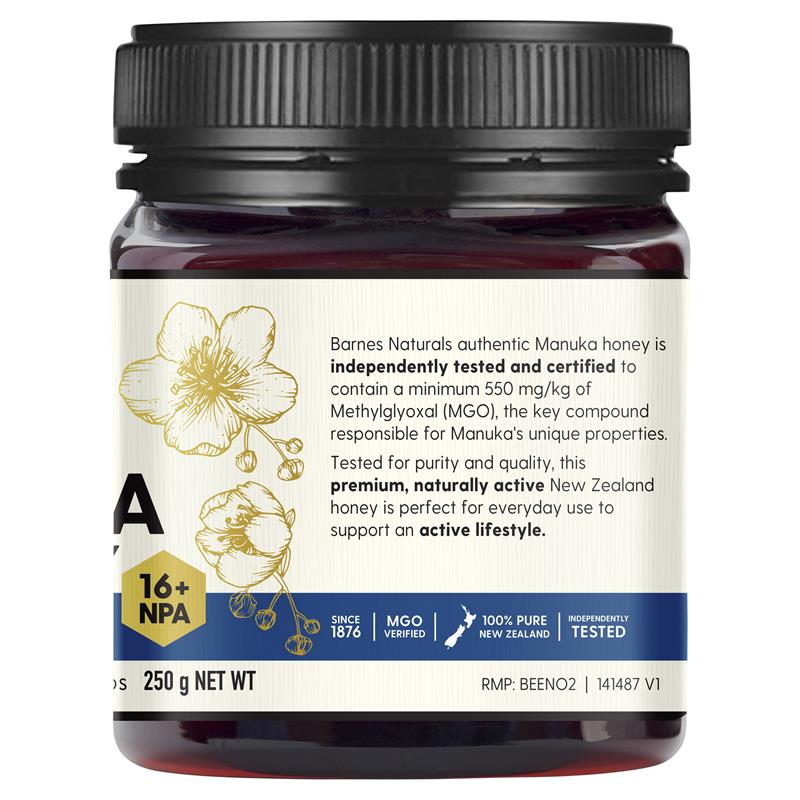 Load image into Gallery viewer, Barnes Naturals New Zealand Manuka Honey 250g MGO 550+
