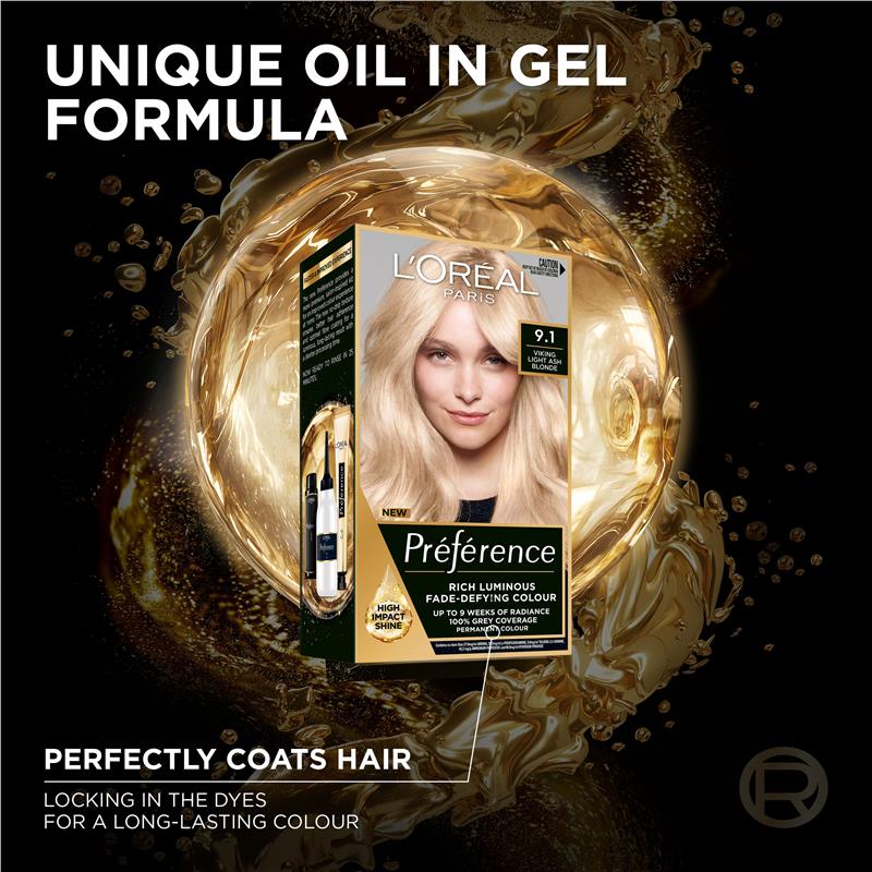 Load image into Gallery viewer, L'Oreal Paris Preference Oslo 9.1 Viking Light Ash Blonde
