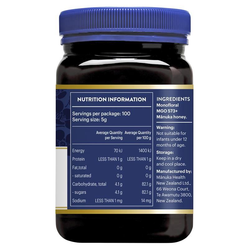 Load image into Gallery viewer, Manuka Health MGO573+ UMF16 Manuka Honey 500g (NOT For sale in WA)
