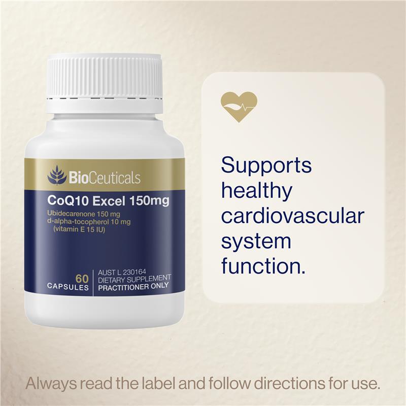 Load image into Gallery viewer, BioCeuticals CoQ10 Excel 150mg 60 Capsules
