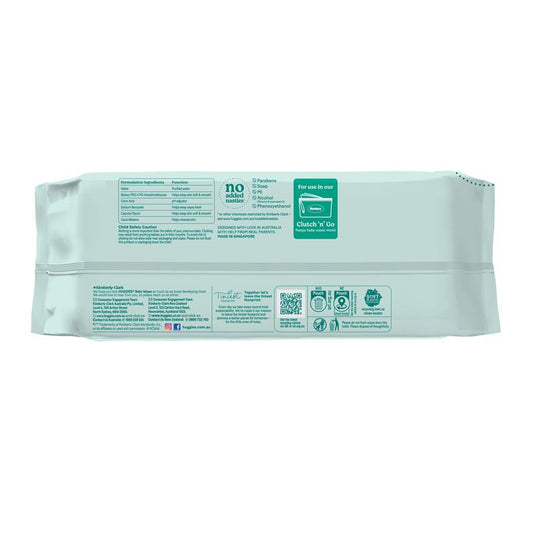 Huggies Baby Wipes Unscented 80 Refill