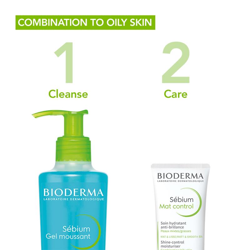 Load image into Gallery viewer, Bioderma Sebium Gel Moussant Gel Cleanser For Oily Skin 200ml
