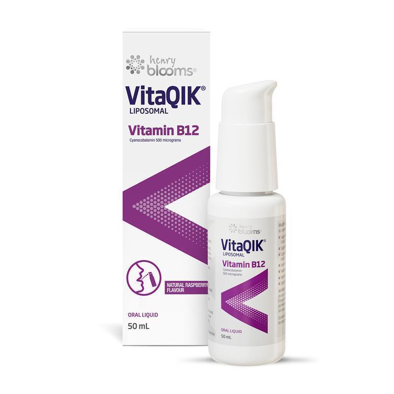 Load image into Gallery viewer, Henry Blooms VitaQIK Vitamin B12 50ml Oral Spray
