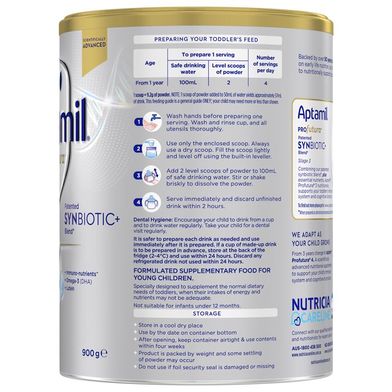 Load image into Gallery viewer, Aptamil Profutura Synbiotic+ Stage 3 Toddler Formula 900g
