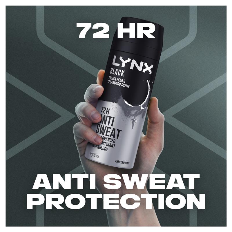 Load image into Gallery viewer, Lynx Deodorant Antiperspirant Black 165ml
