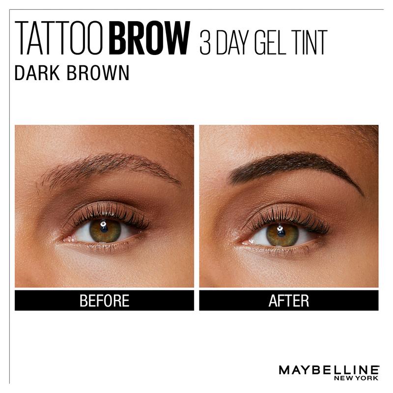 Load image into Gallery viewer, Maybelline Tattoo Brow Gel Tint Dark Brown
