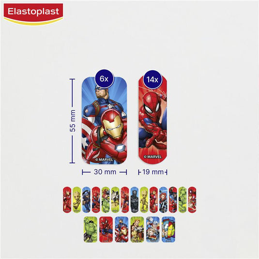 Elastoplast Disney Character Strips Marvel 20 Pack
