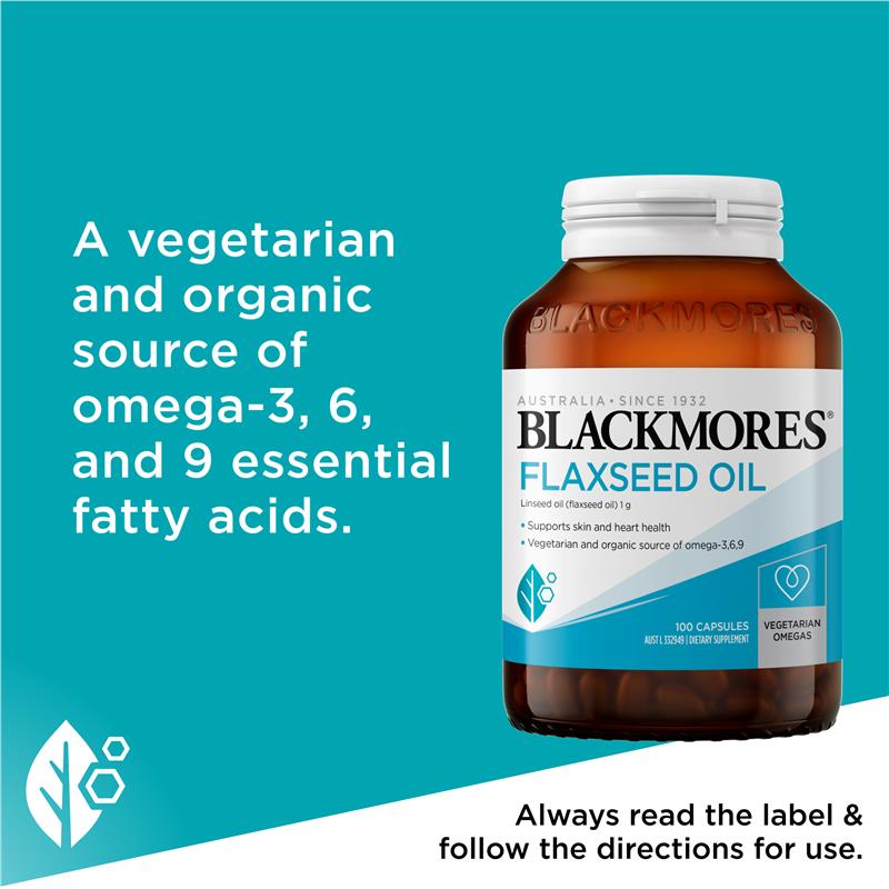Load image into Gallery viewer, Blackmores Flaxseed Oil 100 Capsules
