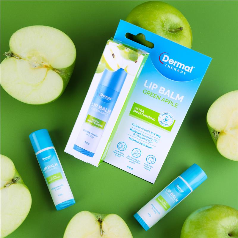 Load image into Gallery viewer, Dermal Therapy Lip Balm Stick Green Apple 4.8g
