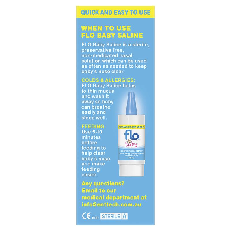 Load image into Gallery viewer, FLO Baby Saline Nasal Spray 15ml
