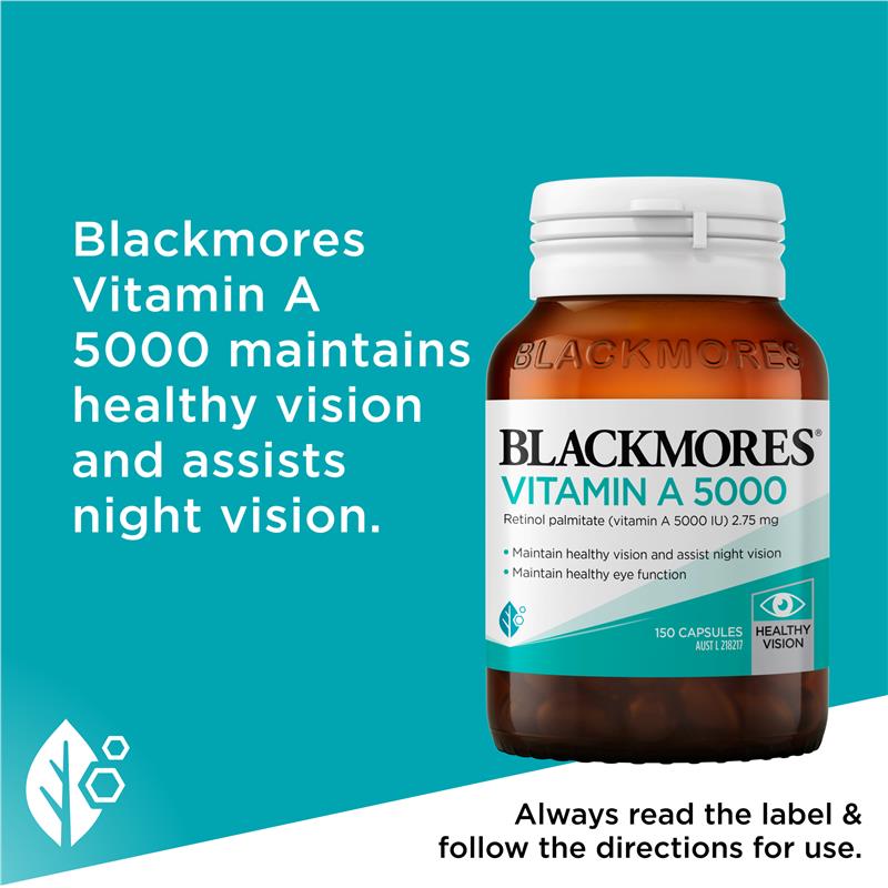 Load image into Gallery viewer, Blackmores Vitamin A 5000IU 150 Capsules

