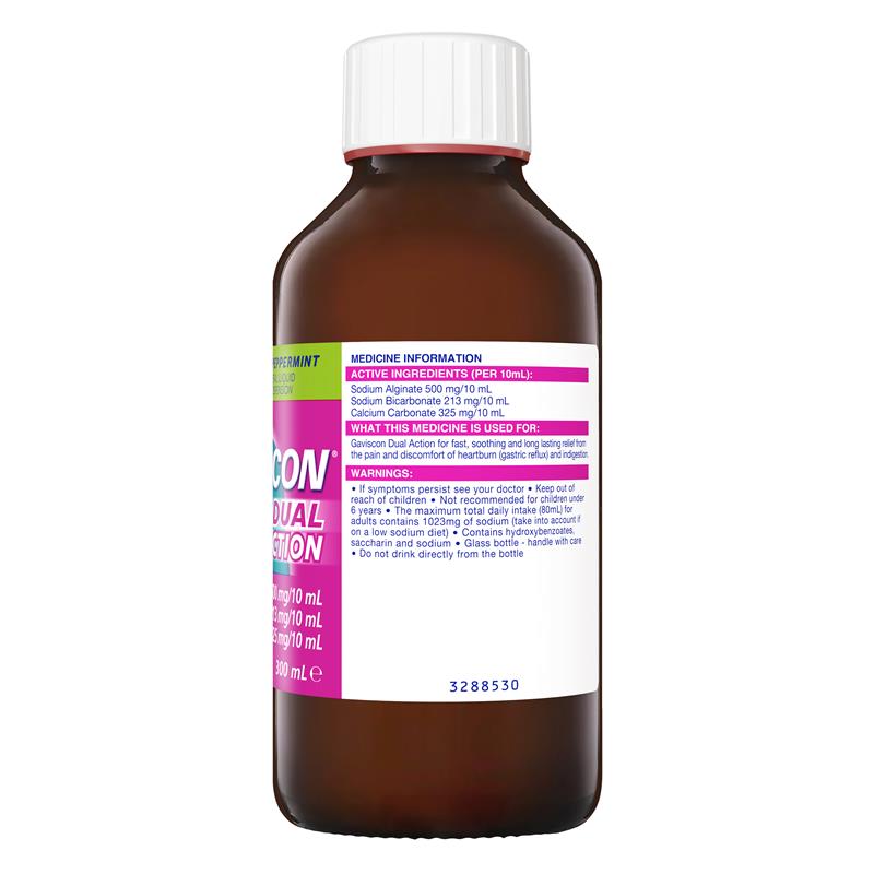 Load image into Gallery viewer, Gaviscon Dual Action Liquid Heartburn &amp; Indigestion Relief 300ml
