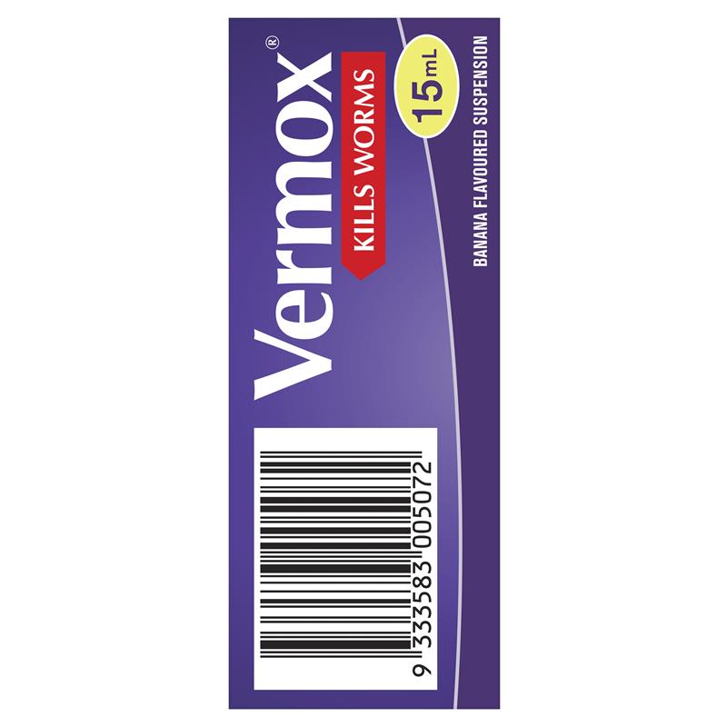 Load image into Gallery viewer, Vermox Worming Treatment Banana Flavoured Liquid 15ml
