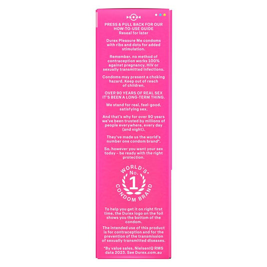 Durex Pleasure Me Condoms 10 Pack
